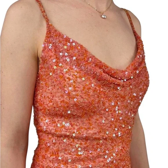 Vintage SCALA formal sequin gown - Picture 2 of 7